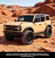 S3-00010 17-22 Ruedas de Aluminio Forjado para Ford Bronco, Diseño Circular Negro Mate Personalizado con Orificio Profundo, Estándar DOT