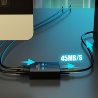 Adaptador de 2 Puertos USB para Compartir Impresoras |   2 Computadoras Comparten 1 Impresora |   Botón de Interruptor Manual |   USB 2.0 de Alta Velocidad |   Carga Plug and Play