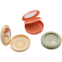 Boîte ronde à poudre multicolore Palette de fards à paupières personnalisée Boîte d'emballage d'ombres à paupières simple et double couche