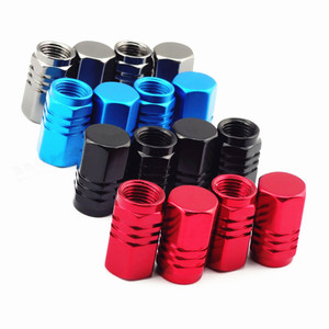 Tapas de Válvula de Neumático de Aluminio Coloridas - Tapas Hexagonales para Válvulas de Rueda de Coche, Estilo Americano (Juego de 4) - Product Image 5