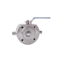 Vanne à boisseau sphérique mince à passage plein de type Wafer en acier inoxydable SS304/SS316 avec joint PTFE, commande manuelle par levier, brides à serrage pour l'eau – Approvisionnement direct usine
