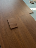 Plancher chauffant en bois d'ingénierie en chêne blanc de qualité supérieure, surface brossée, pour usage commercial et résidentiel