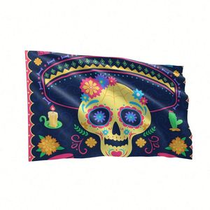 Drapeau décoratif en polyester 3x5 pieds sur le thème des festivals, anti-plis, design durable, impression numérique haute définition pour Halloween - Product Image 5