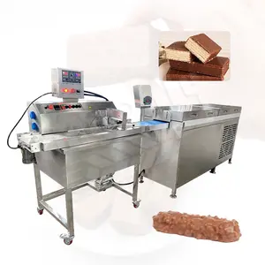 MY Enrobe de tempérament de chocolat Tunnel de refroidissement vertical Machine à enrober de chocolat biscuit à vendre