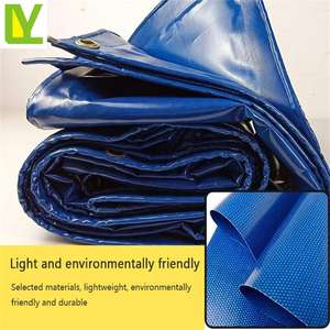 Bâche de protection bleue en PVC, s — revêtement imperméable, contre le soleil, pour voiture, <span class=keywords><strong>Camping</strong></span>, fleur - Product Image 3
