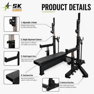 SK Commercial - Prensa de Pecho con Placas de Peso, Equipo de Entrenamiento de Fuerza para Gimnasio, Set Profesional para Uso en Gimnasio - Product Image 2