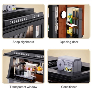 Cada C66005 Streetview LED Tienda <span class=keywords><strong>de</strong></span> Café <span class=keywords><strong>Arquitectura</strong></span> Ladrillos Casa Cafetería Tienda DIY Bloques <span class=keywords><strong>de</strong></span> Construcción Juguetes <span class=keywords><strong>de</strong></span> Construcción - Product Image 4