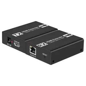 SY HDMI Extender, เครื่องส่งสัญญาณและตัวรับสัญญาณ 1080P สูงสุด 150 เมตร (492 ฟุต), HDMI Ethernet ผ่านสายเคเบิล RJ45 Cat5e / 6 / 7 Ethernet LAN