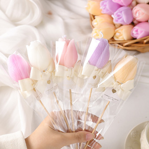 Candele di Lusso Personalizzate e Creative al Profumo di Tulipano in Cera di Soia, Elegante Ornamento da Tavolo per Pasqua, Ramadan, Festa del Papà - Product Image 3