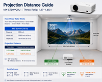 Projecteur laser professionnel 3LCD 4900 ANSI Lumen, rapport de contraste 5000000:1, WUXGA, projecteur d'installation pour affichage en grande salle