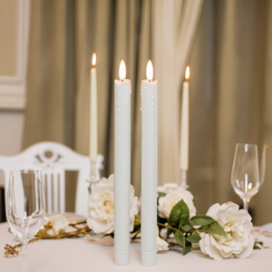 Bán buôn Tear nhỏ giọt nhựa Pin hoạt động nến Gậy Flameless taper nến với từ xa - Product Image 6