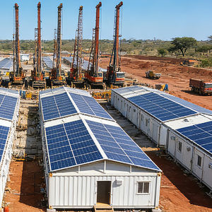 <span class=keywords><strong>Maison</strong></span> modulaire en conteneurs avec système d'énergie solaire et stockage de batteries pour chantier de construction à grande échelle et camp mobile - Product Image 2