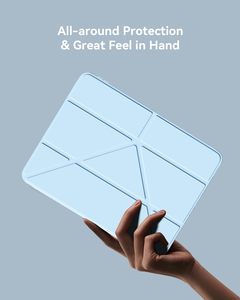 Custodia Protettiva Sottile Trifold con Supporto Antiurto Trasparente con Porta Penna <span class=keywords><strong>per</strong></span> <span class=keywords><strong>iPad</strong></span> A16 <span class=keywords><strong>Pro</strong></span> <span class=keywords><strong>11</strong></span> Air <span class=keywords><strong>11</strong></span> 10.9 13 12.9 2025 - Product Image 3