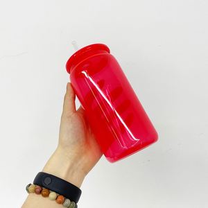 <b>Macaron</b> 16Oz Fluorescent Colored Neon Cup Ombre Jelly Acrylic Plastic Cups - Product Image 2