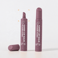 Tube de baume à lèvres personnalisable 2-en-1, tubes de crème pour les yeux et blush, matériaux biodégradables, tube cosmétique en plastique pour gloss à lèvres