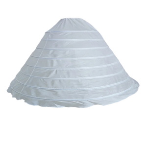 <span class=keywords><strong>Jupon</strong></span> de robe de bal <span class=keywords><strong>blanc</strong></span> à 8 cerceaux, demi-<span class=keywords><strong>jupon</strong></span>, longueur au sol, jupons bouffants, 100% polyester, teint uni pour <span class=keywords><strong>mariage</strong></span> - Product Image 5