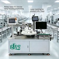Machine de gravure laser à fibre CNC à plateau rotatif avec positionnement visuel CCD automatisé, prise en charge OEM/ODM, éclairage LED, marquage de traçabilité