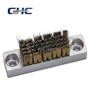 Brosse en bande de cuivre résistante à l'usure pour le traitement des surfaces industrielles, brosse en laiton industrielle, brosse métallique en laiton pour l'élimination de la rouille