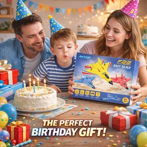 Avion télécommandé ANTSIR F-22 <span class=keywords><strong>Raptor</strong></span>, 2 canaux, en mousse durable, avec caméra FHD 1080p, 3 batteries rechargeables, pour usage intérieur - Product Image 5