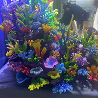 Decoración de Acuario con Arrecife de Coral Artificial Realista, Adorno de Planta Oceánica Artificial, Coral Simulado para Paisajismo de Peceras