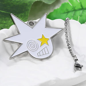 Customize Your Own Logo Chain Pendant Logo Cartoon Cool Soft Enamel Alloy Stainless Steel Pendant Charms <strong>Necklace</strong> - Product Image 3