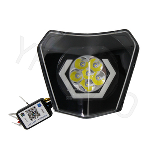 Faro LED Hexagonal RGB YHMOTO, Sistema de Iluminación con Control por Aplicación para KTM EXC 125 250 300 350 450, Corriente Directa - Product Image 2