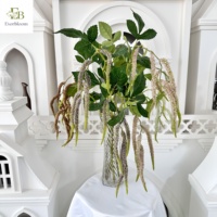 Meistverkaufte 2-Zweige Amaranthus Künstliche Blumen Hängende Dekoration Blattwerk für Blumenarrangements Hochzeit