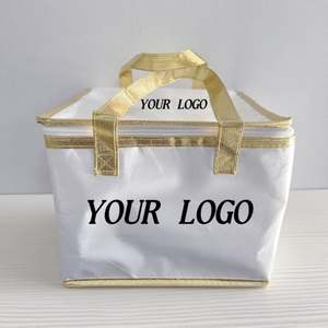 Sac isotherme jetable en non-tissé avec impression de lettres personnalisées, design classique, en aluminium thermique, pour gâteaux et glaces - Product Image 6