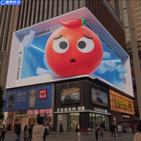 Écran LED publicitaire Pushunled à haute luminosité, mur vidéo 3D à vision directe, P2.5, étanche en extérieur, angle de vision de 170 degrés