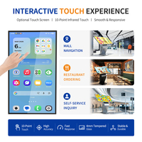 Kiosque interactif tactile Android sur pied avec écran LCD HD 55 pouces pour affichage d'informations et orientation