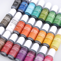 Timesrui 24 couleurs Art polyuréthane UV Transparent résine liquide Pigment pour résine fabrication de bijoux AB résine cristal goutte colle