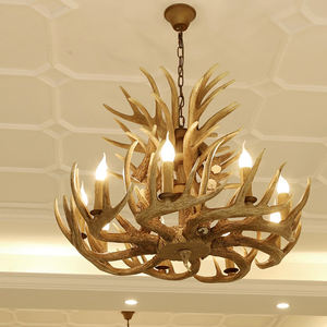 古鎮樹脂レストラン工業アンティークティファニーレトロアントラーモダンペンダントランプシャンデリアとランプペンダント照明 - Product Image 2