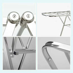 Séchoir à <span class=keywords><strong>linge</strong></span> pliable à 2 niveaux en métal, robuste, avec support en forme <span class=keywords><strong>d</strong></span>'ailes de papillon, séchoir à <span class=keywords><strong>linge</strong></span> pliable - Product Image 4