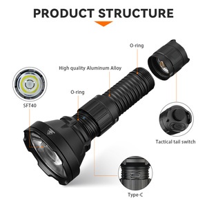 Sofirn SF26 Tactical Flashlight Max 2000 Lumens Rechargeable EDC Flashlight SFT40 <strong>LED</strong> with Dual Control Tail Switch - Product Image 2
