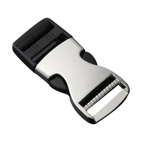 Hebilla de cierre ajustable de 25 mm, de aleación, negra y plateada, duradera, para bolsos - Product Image 4