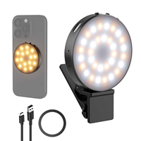 NEEWER NL32R Lampe d'appoint magnétique pour selfie, design compact, portable, idéale pour les voyages, les vlogs et l'enregistrement en direct