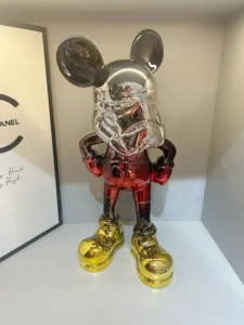 Statua Personalizzata <span class=keywords><strong>di</strong></span> <span class=keywords><strong>Paperino</strong></span> in Resina Lucida, Design Moderno Pop Art, Scultura Astratta <span class=keywords><strong>di</strong></span> Buddha, Ornamento Carino - Product Image 2