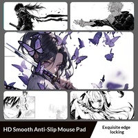 Anime Cartoon Extra Große Naturkautschuk Rechteckige Computer-Schreibtischunterlage Mauspad Tastatur-Handballenauflage E-Sports Büro Anpassbar