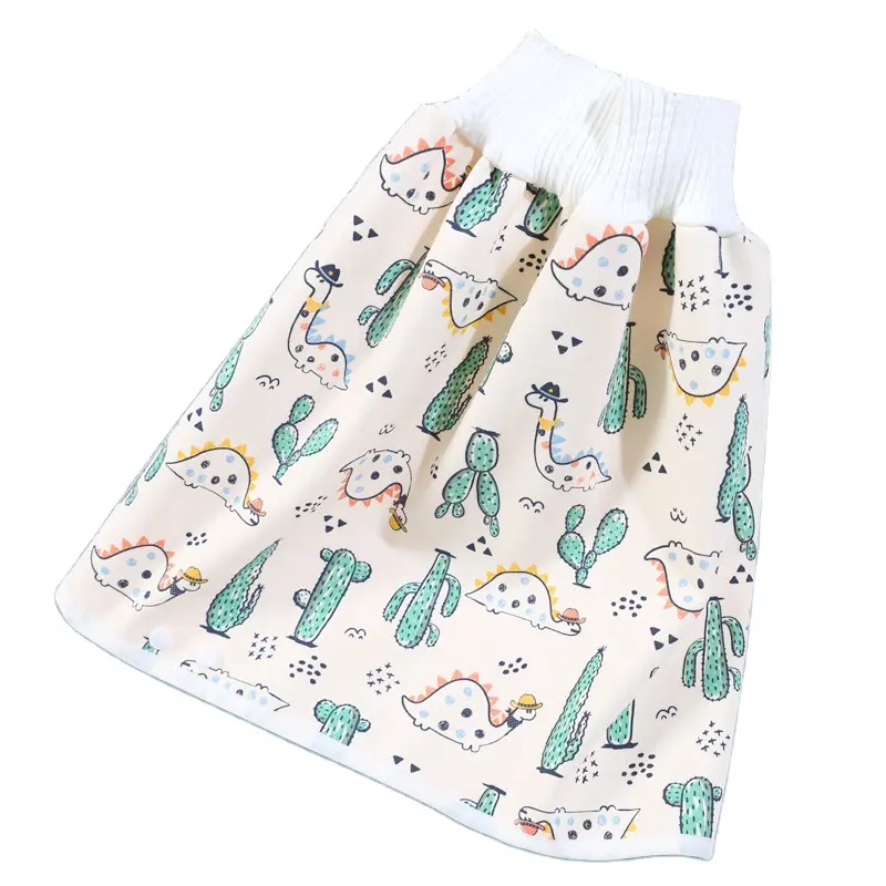 Falda para pañales Aby de algodón con dibujos animados, falda lavable para orina, 3138