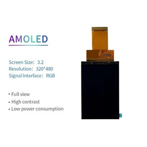 หน้าจอ AMOLED OLED ขนาด 3.2 นิ้ว ความละเอียด 320x480 อินเทอร์เฟซ SPI/RGB ความสว่างสูง 350cd/m² สำหรับอุปกรณ์อัจฉริยะ - Product Image 2