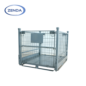 Stillage en entrepôt Cage empilable durable Conteneur pliable Cage métallique Stillage grillagé - Product Image 3