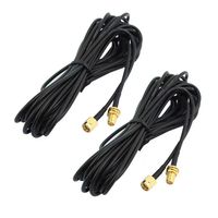 Câble coaxial RF RG174 18 cm 50 Ohm avec connecteur BNC femelle vers MMCX mâle pour système d'antenne