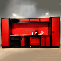Armoires à outils de garage mobiles, robustes, pour atelier, en acier laminé à froid, avec établi et chariot à outils mobile, station de travail OEM