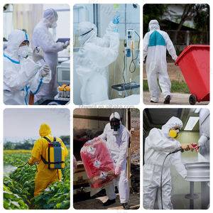 Combinaison jetable non tissée microporeuse pour la peinture, le nettoyage et le laboratoire - Product Image 4