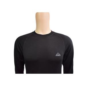 Maglietta in lana Merino a manica lunga da uomo mutandoni, biancheria intima termica riscaldata 100% lana Merino - Product Image 3