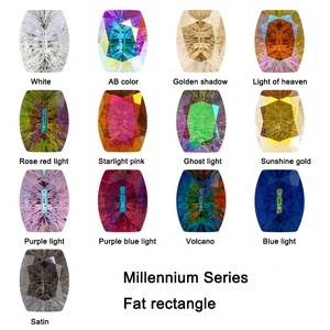 המילניום זכוכית קריסטל באיכות גבוהה rhinestone 3D צבע 13 צבע 12 פנים מוחמא 12 צבעים עבור אמנות ציפורניים רופפים - Product Image 6