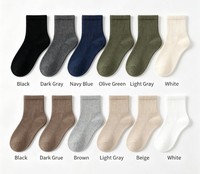 Chaussettes d'été personnalisées pour hommes en gros, prêtes à l'emploi, anti-boulochage, respirantes, support OEM ODM, logo personnalisé sur le bord et le bas