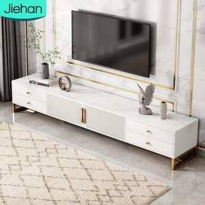 Mueble <span class=keywords><strong>de</strong></span> <span class=keywords><strong>TV</strong></span> moderno <span class=keywords><strong>de</strong></span> lujo, mesa <span class=keywords><strong>de</strong></span> centro redonda pequeña y soporte para <span class=keywords><strong>TV</strong></span> con cajones, soportes para <span class=keywords><strong>TV</strong></span> económicos para el hogar. - Product Image 1