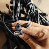 Adaptador USB OTG 2 en 1 D1698, Divisor de Alimentación Micro USB Host, Cable OTG Micro USB Macho a Hembra
