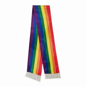 Пользовательский полиэфирный Радужный шарф атласная печать гей-Прайд <span class=keywords><strong>LGBT</strong></span> рекламный флаг шарф - Product Image 3